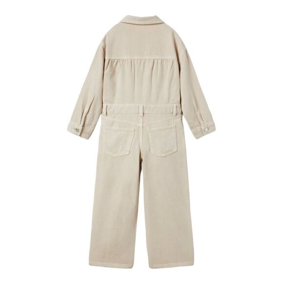 ZARA Kids | Beige | COLORED DENIM JUMPSUIT - Picture 2 of 6